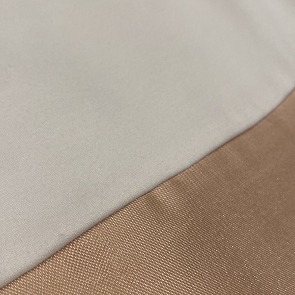 Maeve Anthropologie dress size 10 white, champagne, black trim - Picture 5 of 9